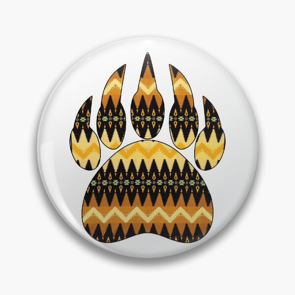 Item preview, Bear Claw with native american pattern designed and sold by nativeStor.