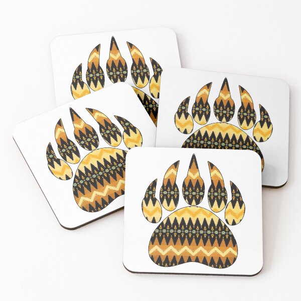 Item preview, Bear Claw with native american pattern designed and sold by nativeStor.
