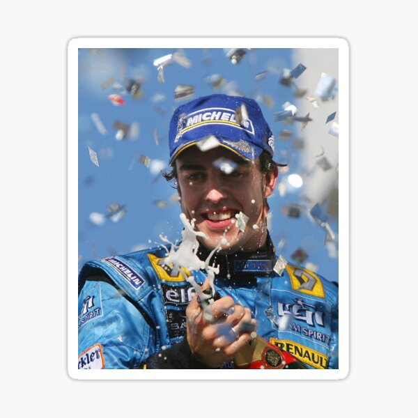 Fernando Alonso Renault Pegatina