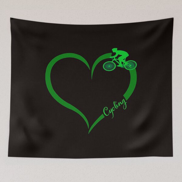 Item preview, love cycling heart designed and sold by JAZTshirt.