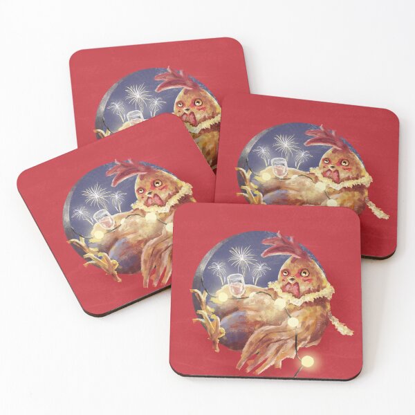 Item preview, Happy Festive Chicken designed and sold by aistaist.