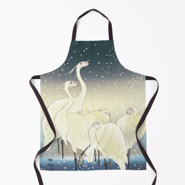Item preview, Snowy Egrets Japanese Woodcuts with a Twist designed and sold by e-ipolani.