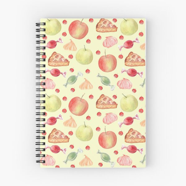 Item preview, Apple pie, apples and candies (on green-yellow) designed and sold by Flowersforbear.