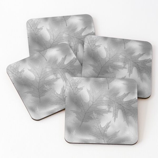 Item preview, Translucent grey and silver oak leaves, shimmering designed and sold by AnnieHochmann.