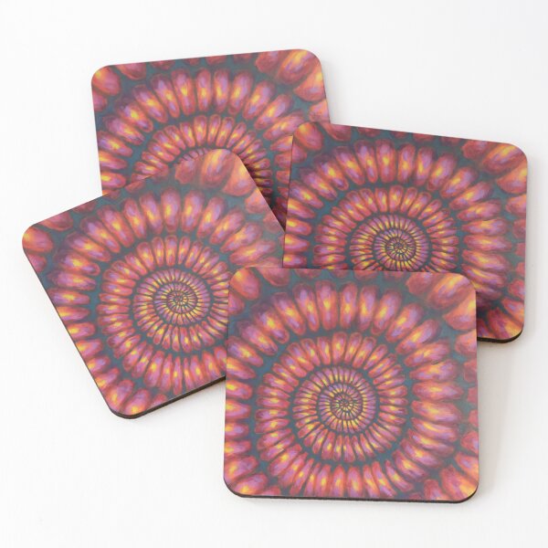 Item preview, Ammonite in purple and yellow designed and sold by cjnconway.