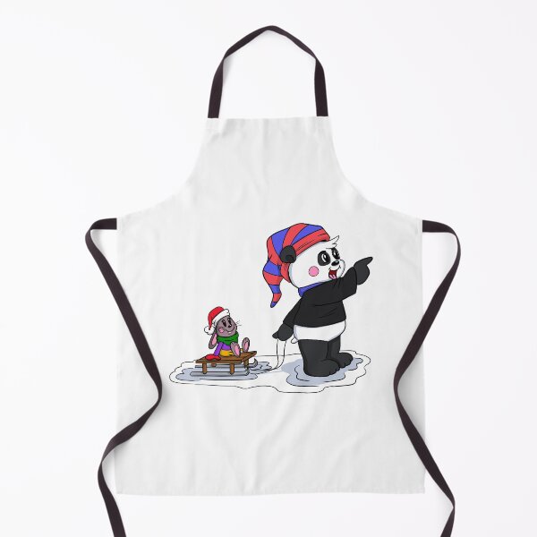 Item preview, Cute Christmas Panda with Rabbit designed and sold by BandOfThePand.