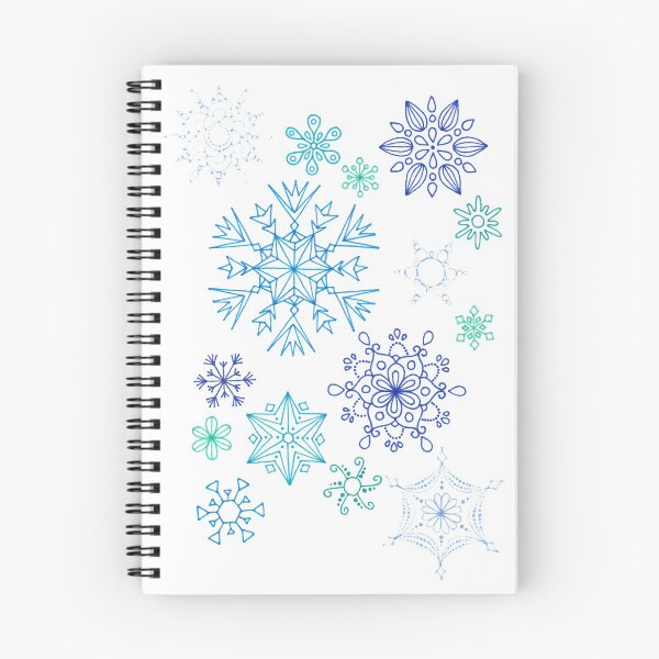 Item preview, Blue Snowflake Pattern (white background) designed and sold by Calen  Picard-Carroll.
