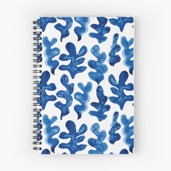 Artikelvorschau, Watercolour Fern Shapes | Blue entworfen und verkauft von RebeccaFlaherty.