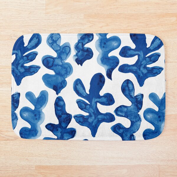 Item preview, Watercolour Fern Shapes | Blue designed and sold by RebeccaFlaherty.