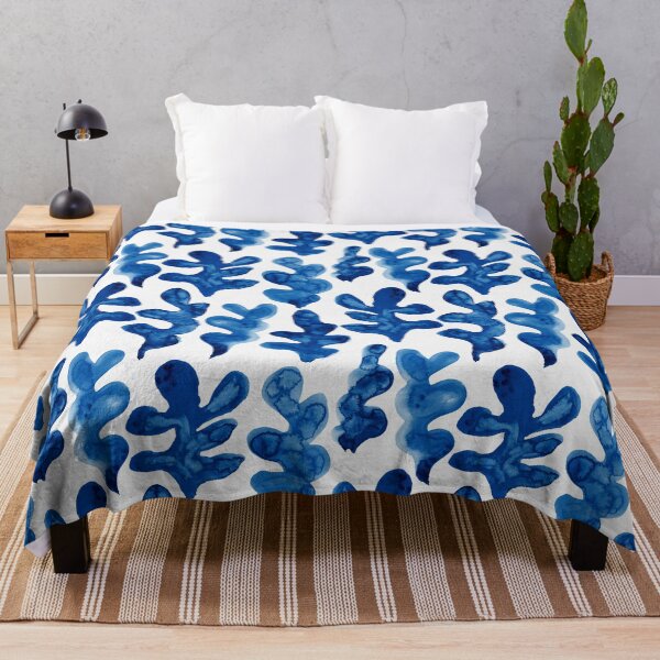 Item preview, Watercolour Fern Shapes | Blue designed and sold by RebeccaFlaherty.