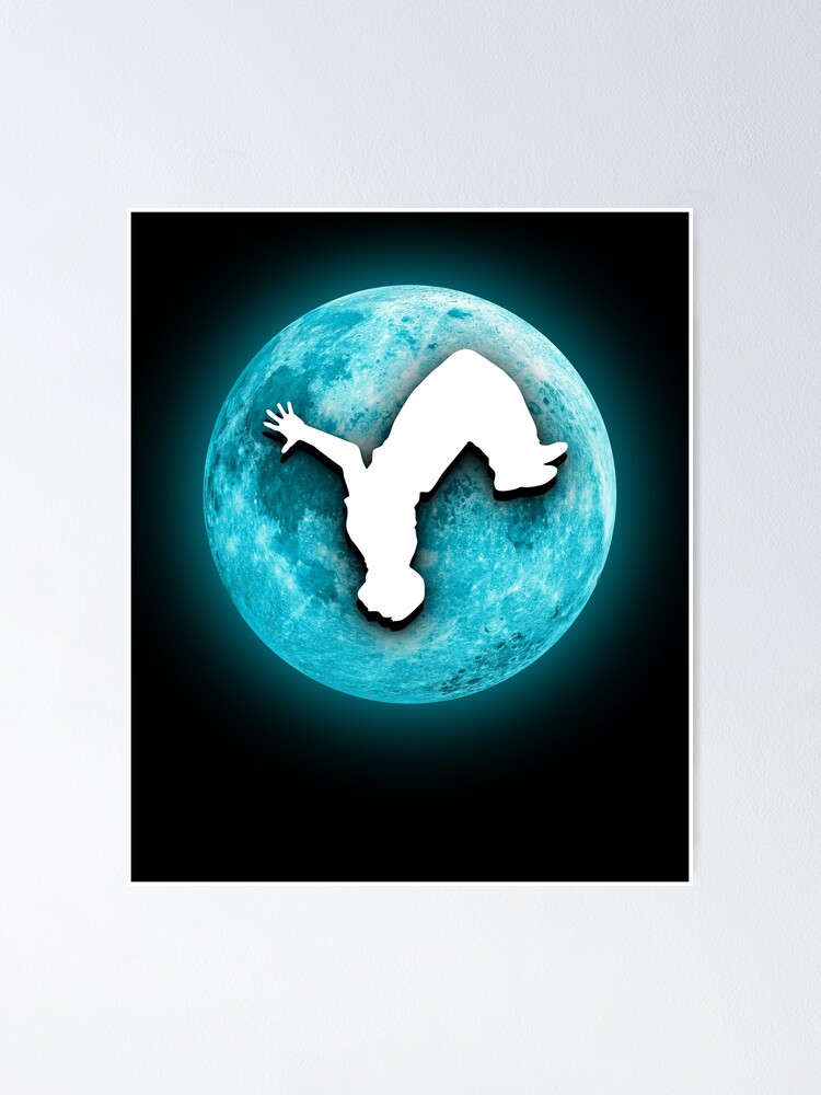 Parkour Freerunning Backflip Freestyle Acrobatics Poster By Flowshirts Redbubble