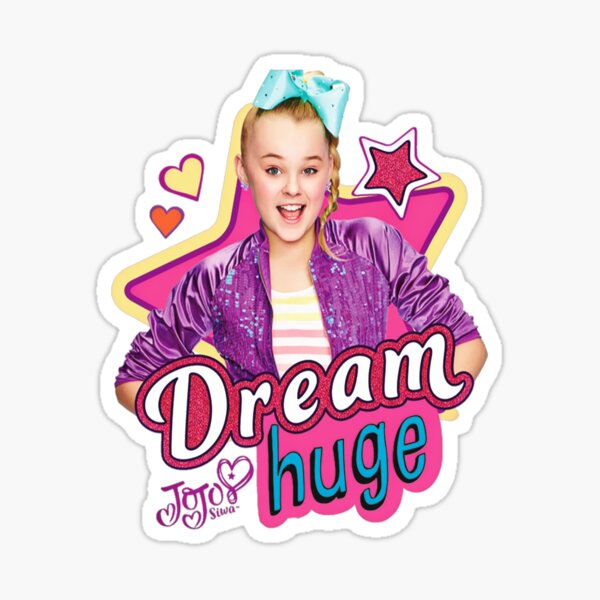 jojo-siwa-dream-huge-sticker-for-sale-by-kyarnkid-redbubble