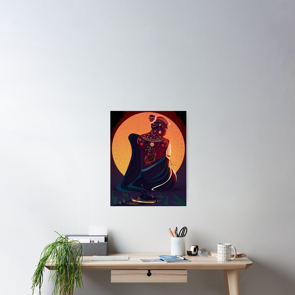 Etched Poster