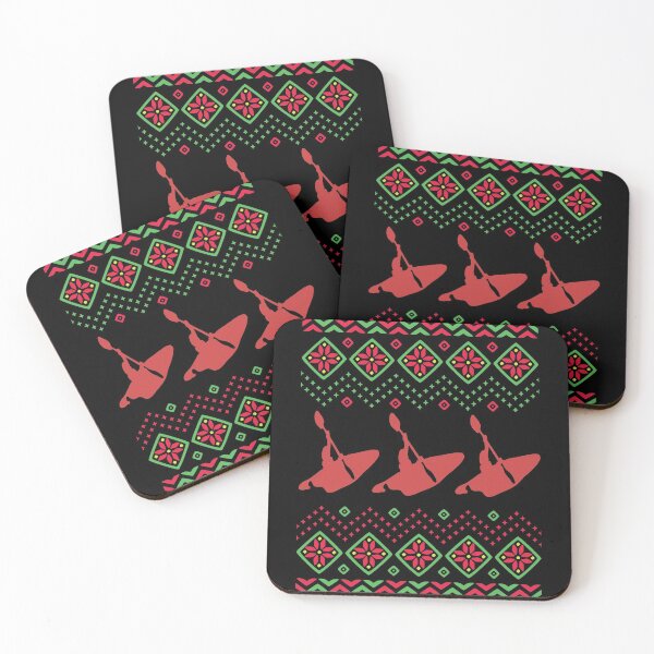 Item preview, Ugly Christmas Sweater - Kayaker designed and sold by HeatherPore.