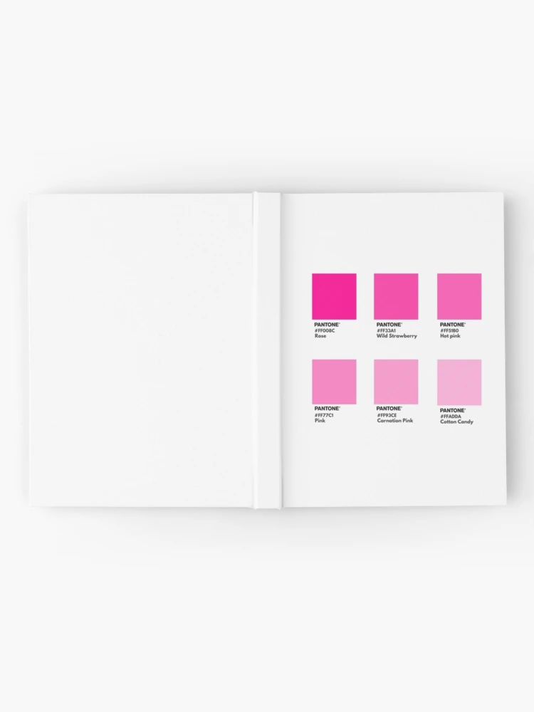 Bright pink gradient pantone color swatch | Poster
