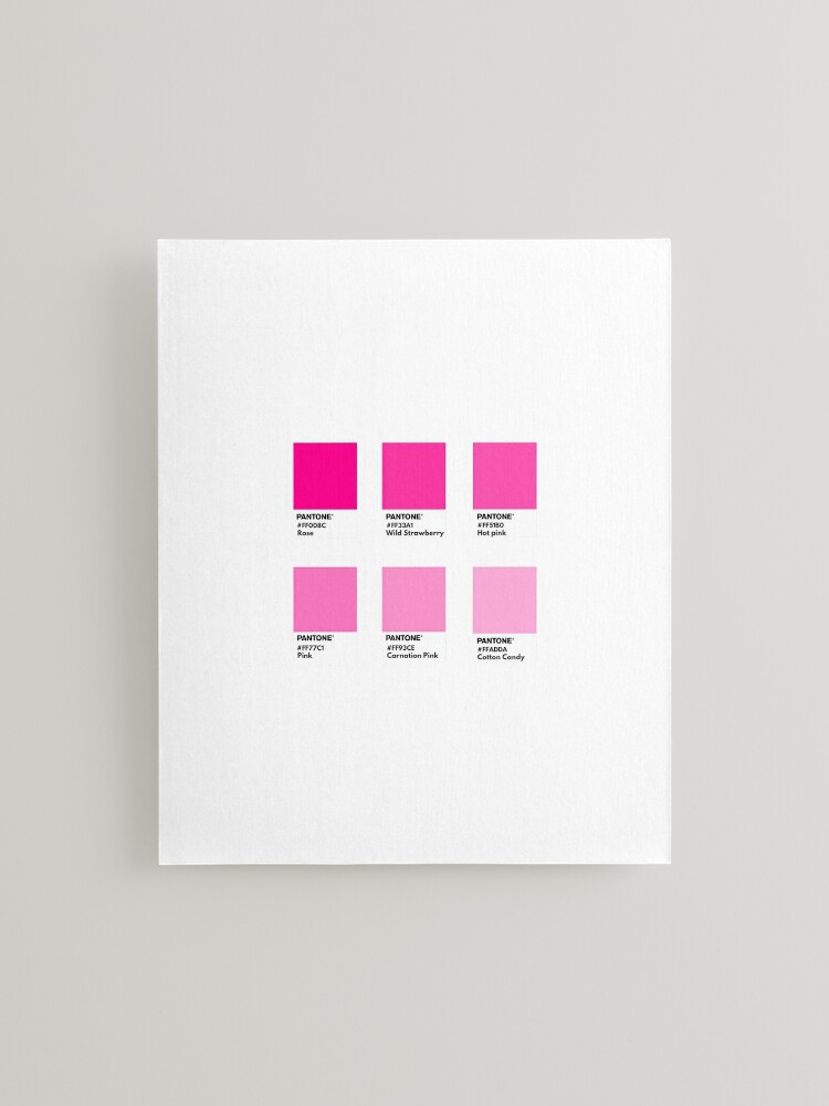 Bright pink gradient pantone color swatch | Greeting Card