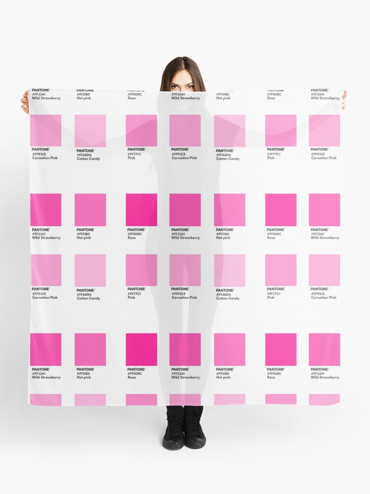 Bright pink gradient pantone color swatch Poster for Sale by softlycarol