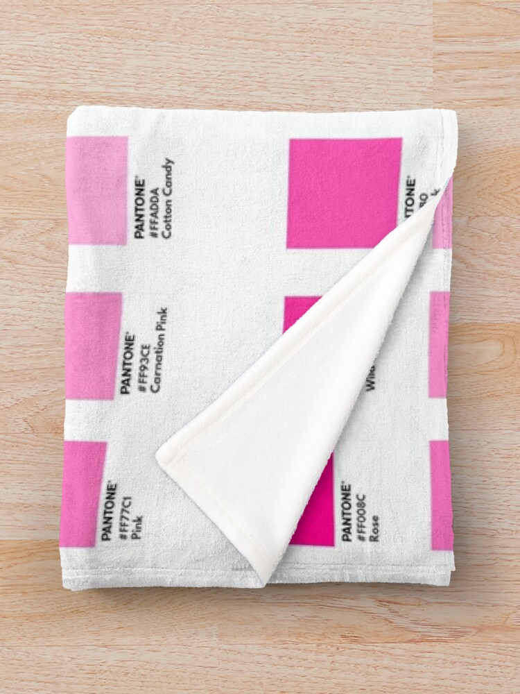 Pantone Shades of Pink Fleece Blanket