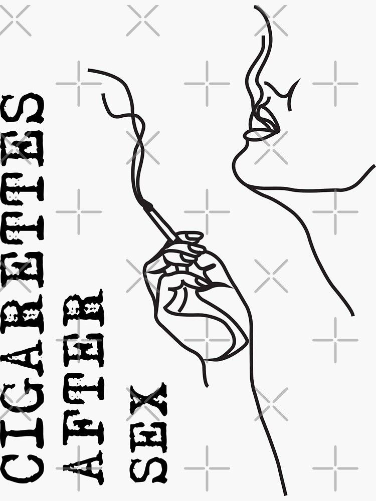 Cigarettes After Sex Poster Sticker By Vishalnair Redbubble