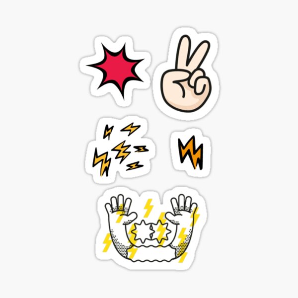 "Lightning Bolt Emoji" Sticker for Sale by Soulongroove Redbubble