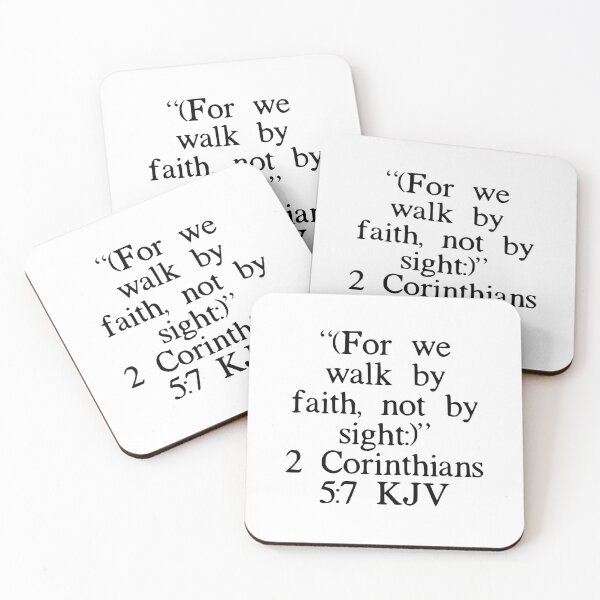 Item preview, 2 Corinthians 5:7 KJV designed and sold by IBMClothing.