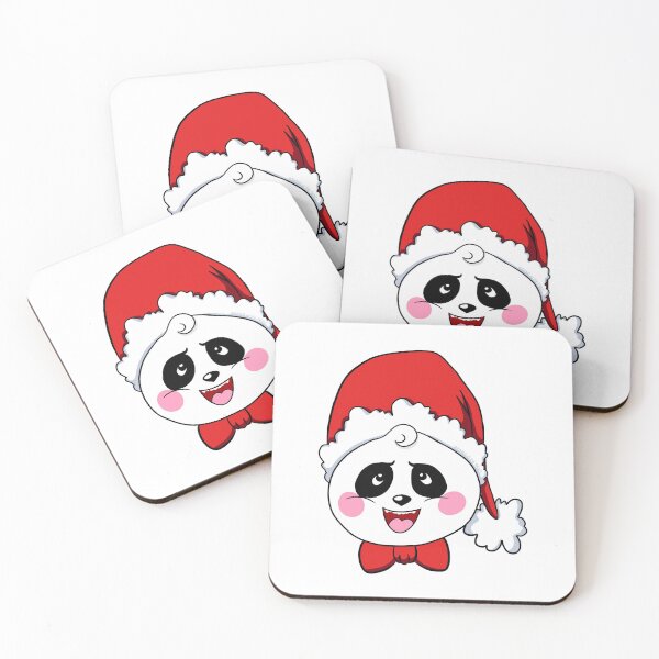 Item preview, Cute Christmas Panda Face designed and sold by BandOfThePand.