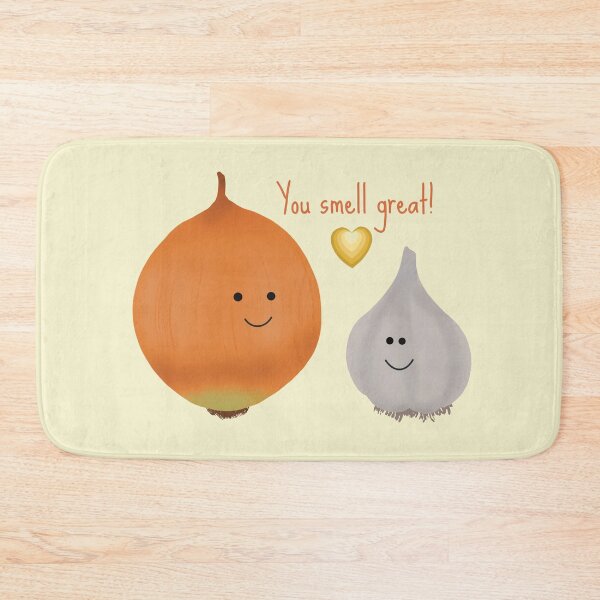 Item preview, Cute Onion and Garlic, You Smell Great (beige) designed and sold by jvcoart.
