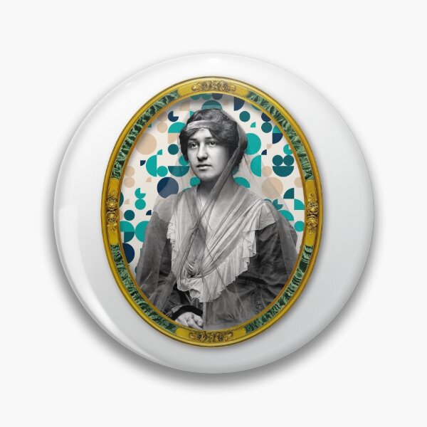 Aperçu de l'œuvre Mademoiselle Joséphine Françoise OVALE aux ronds derrière elle. créée et vendue par Marc DEFORTESCU.