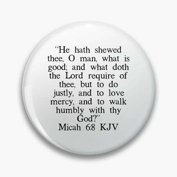 Item preview, Micah 6:8 KJV designed and sold by IBMClothing.