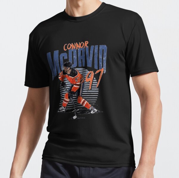 Connor McDavid Baseball Tee Shirt, Edmonton Hockey Men's Baseball T-Shirt