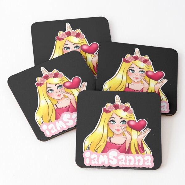 Item preview, iamSanna Loves Unicorns BLACK designed and sold by Totkisha1.