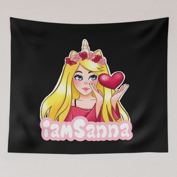 Item preview, iamSanna Loves Unicorns BLACK designed and sold by Totkisha1.