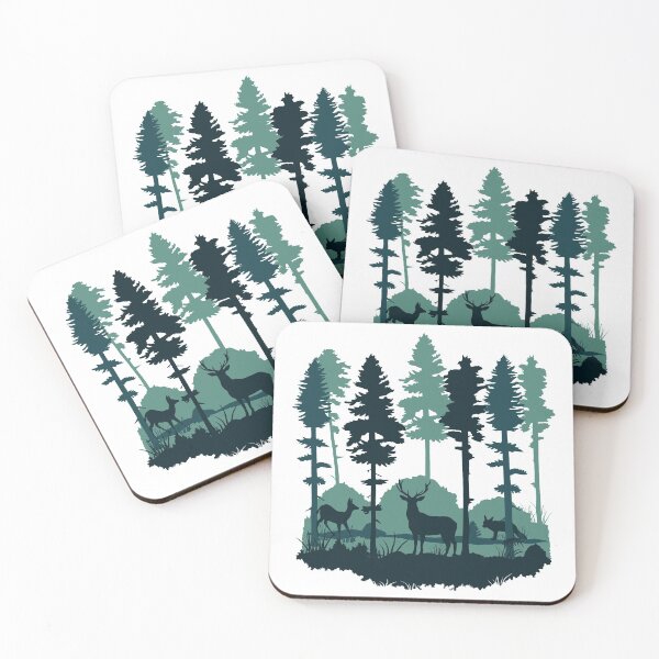 Item preview, Magic forest, forest and animals designed and sold by claudiasartwork.