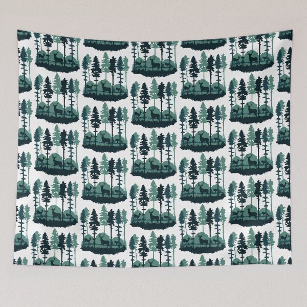 Item preview, Magic forest, forest and animals designed and sold by claudiasartwork.
