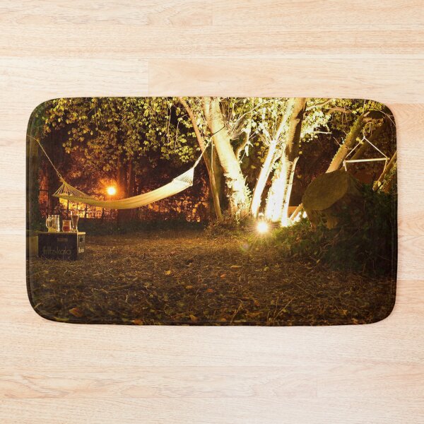 Item preview, Hammock in the pleasure garden Wernigerode at night designed and sold by neorevoxos.
