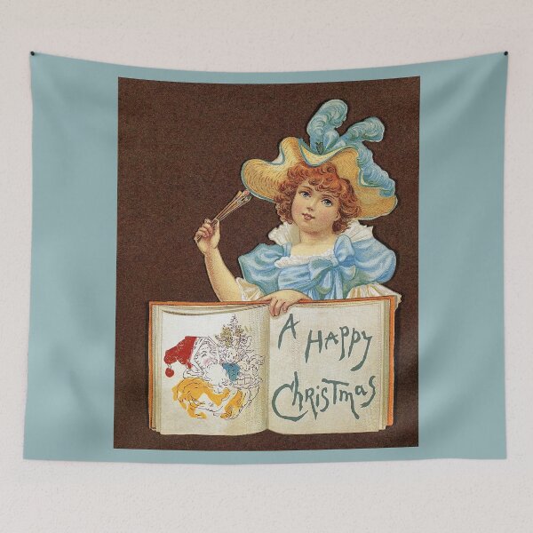 Item preview, A Victorian Merry Christmas, girl with pencils  designed and sold by aapshop.
