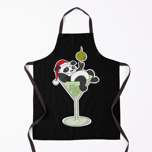 Item preview, Christmas Quarantini Panda Drink - Santa in glass for girls designed and sold by BandOfThePand.