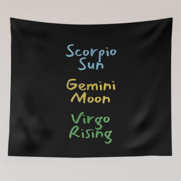 Item preview, Scorpio Sun Gemini Moon Virgo Rising Text designed and sold by leomooncreates.