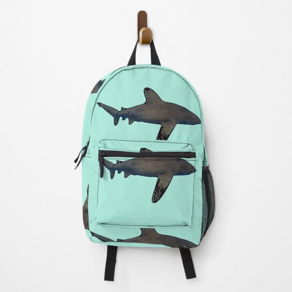 Item preview, Oceanic Whitetip Shark Black Alternate Print designed and sold by designsasstultd.