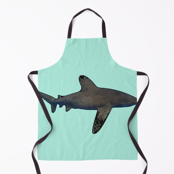 Aperçu de l'œuvre Oceanic Whitetip Shark Noir Alternate Print créée et vendue par designsasstultd.