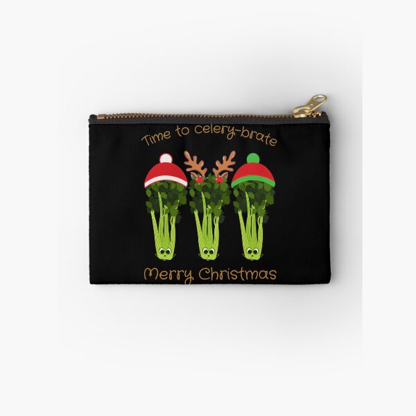 Item preview, Time to Celery-brate Merry Christmas | Celery Santas Celebrating the Holidays designed and sold by InkItStudio.