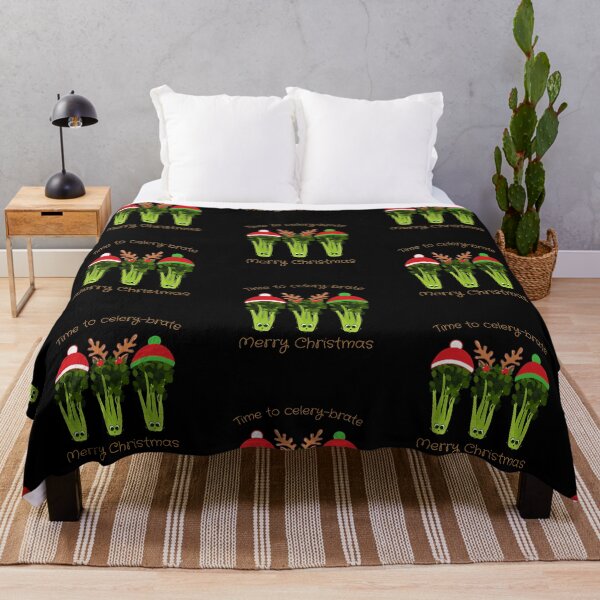 Item preview, Time to Celery-brate Merry Christmas | Celery Santas Celebrating the Holidays designed and sold by InkItStudio.