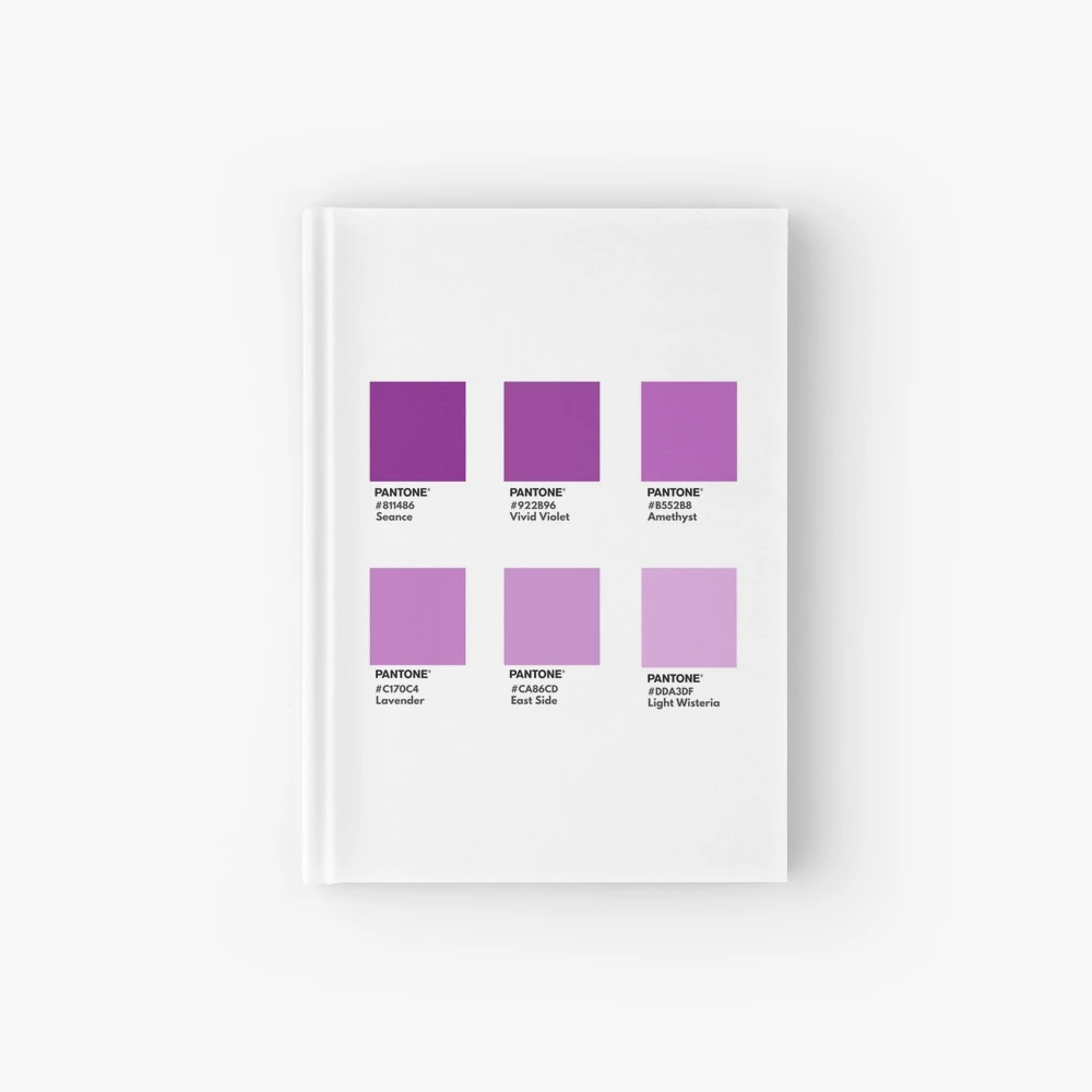 Light purple gradient pantone color swatch Hardcover Journal for Sale by  softlycarol