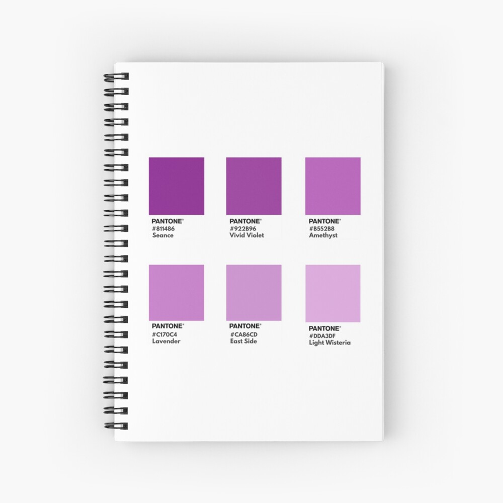 Light purple gradient pantone color swatch Hardcover Journal for Sale by  softlycarol