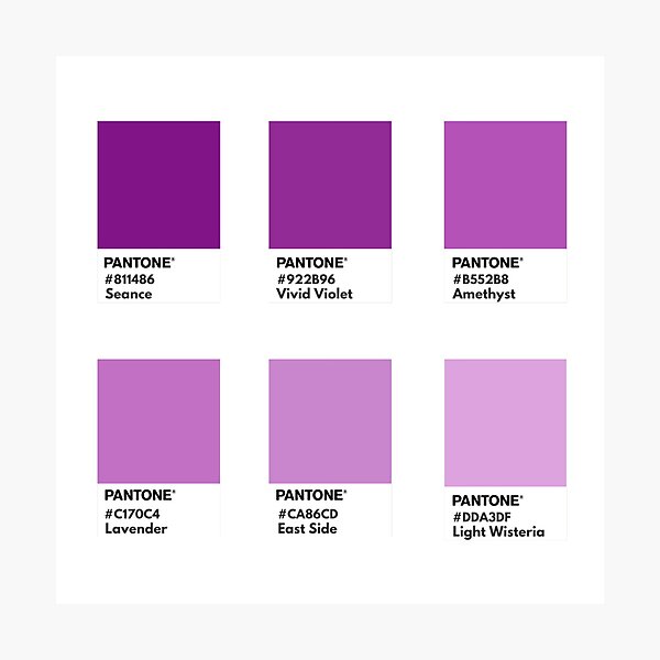 Bright pink gradient pantone color swatch | Greeting Card