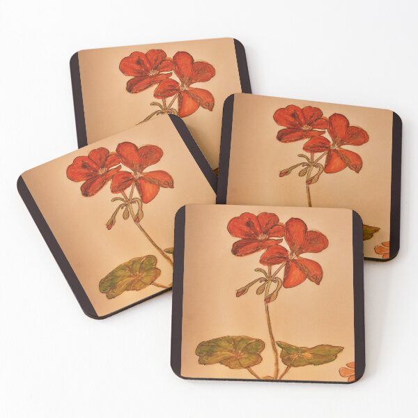 Item preview, Floral Red Watercolor Print, Botanical design designed and sold by ZenArt-Fern.