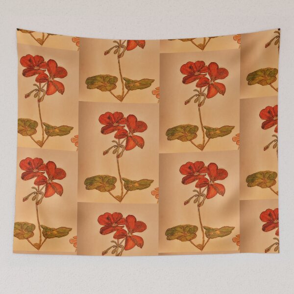 Item preview, Floral Red Watercolor Print, Botanical design designed and sold by ZenArt-Fern.