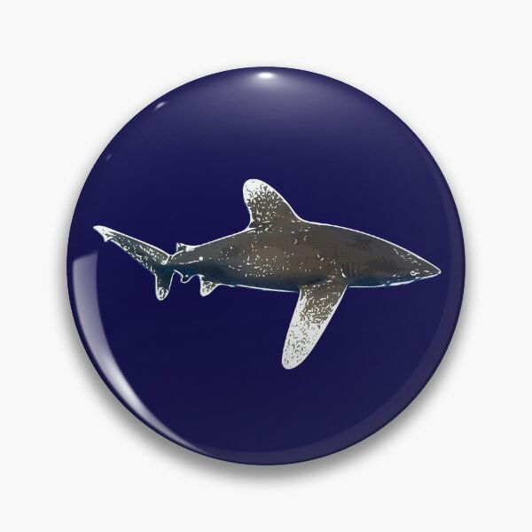 Item preview, Estampado alternativo Oceanic Whitetip Shark White designed and sold by designsasstultd.
