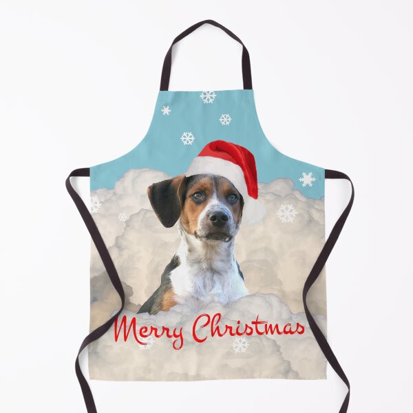 Item preview, Jack Russell Dog Santa Claus - Winter Clouds Snowflakes designed and sold by Move-Art.