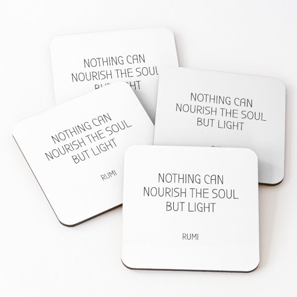 Item preview, Rumi quotes - Nothing can nourish the soul but light. designed and sold by Inspirationmotivation.